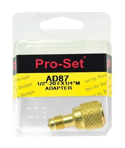 Rheem 87-AD87 - Adapter - 1/2-20 UNF Female x 1/4 SAE Male (w/Core & Depressor)