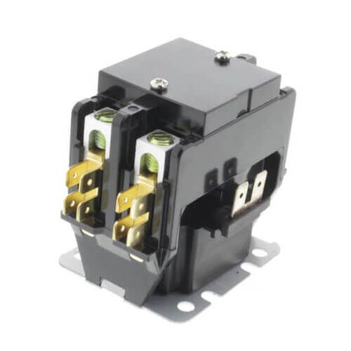 White Rodgers 90-245 - 2 Pole Contactor, Type 122, 120 VAC Coil, 30 Amp Contacts, 224 Ohms DC Resistance, 50 mA