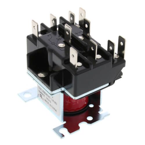 White Rodgers 90-342 - 2 Pole, Type 91, 208/240 VAC Coil, DPDT, 2 Sets Of Power Rated Contacts. 1,600 Ohms DC Resistance, 38 mA