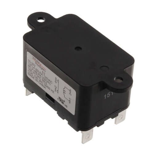 White Rodgers 90-362 - Fan Relay, Type 184, 120 VAC Coil, 50/60 Hz, SPNO. Coil Data: 2000 Ohms DC Resistance, 25 mA (Nominal)