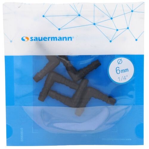 Sauermann ACC00904 - Elbow connector 6mm (pkg of 5)