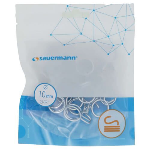 Sauermann ACC00917 - Double wire clamp for braided tubing, 3/8'' / 10mm (pkg of 25)