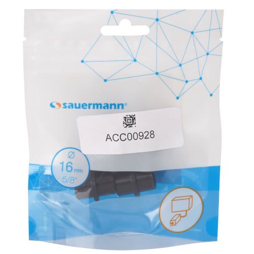Sauermann ACC00928 - Straight connector 11/16'' / 16mm (pkg of 5)