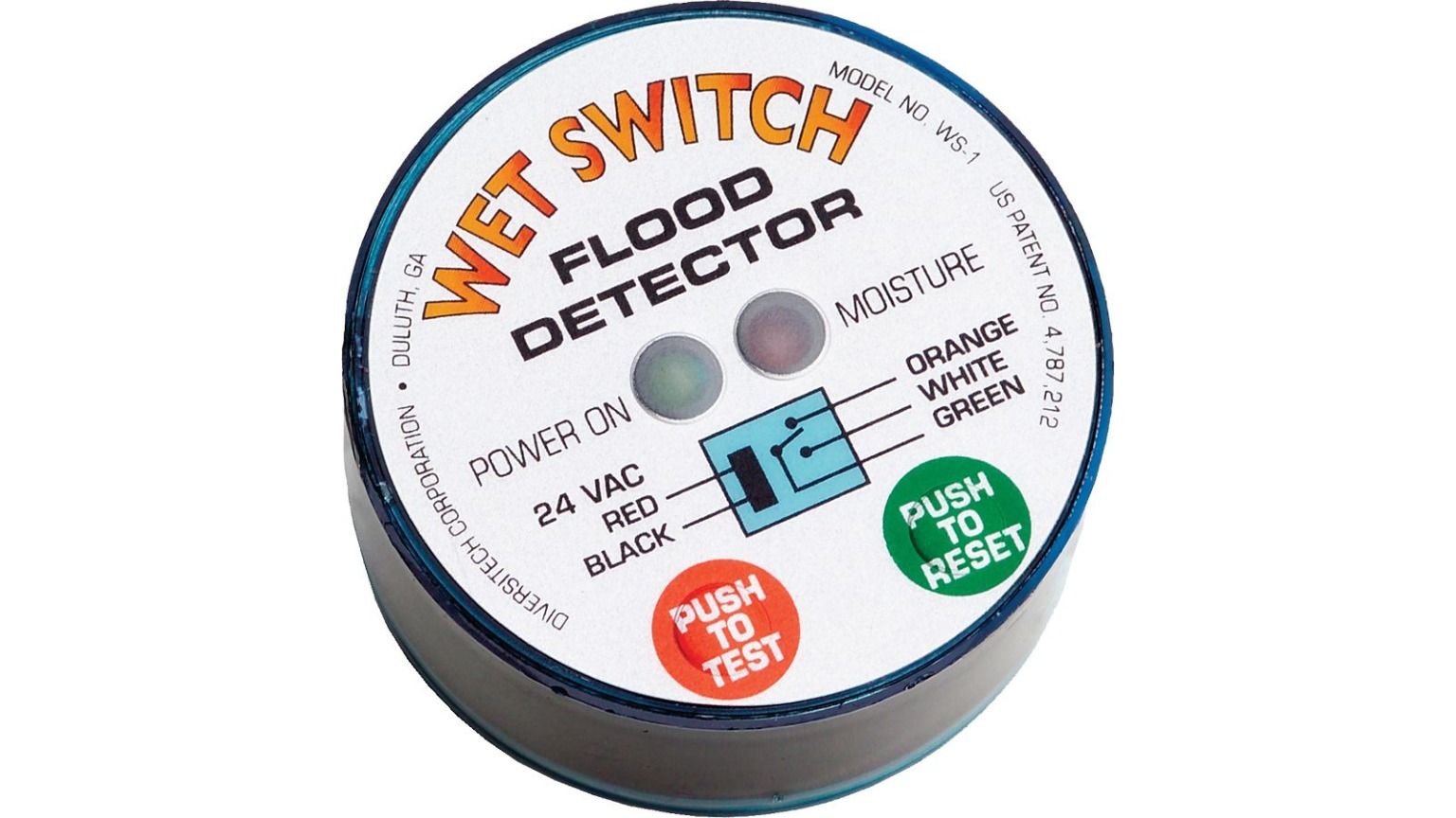 Lennox 92N10 - DiversiTech Asurity WS-1, Wet Switch Flood Detector, Rated 250 Volt 5 Amp