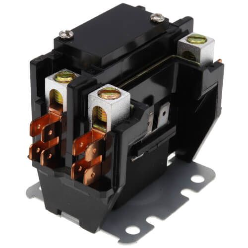 White Rodgers 94-394 - 1 Pole Contactor, 24 VAC Coil, 50/60 Hz, 40 Amp Contacts. Coil Data: 16.5 Ohms DC Resistance, 208 mA