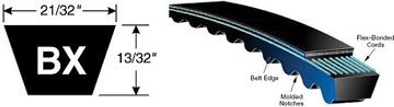 Lennox 97J55 - ( 97J5501 ) BX63 V-Belt, BX Section, 66 Inch O.C.