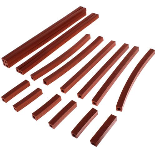 Lennox 98L78 - Lennox LB-97803A, 18-Piece Silicone Rubber Pressure Switch Tubing, Red