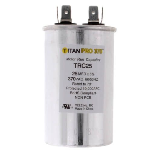 Titan Pro TRC25 - MFD Round Motor Run Capacitor (370V)
