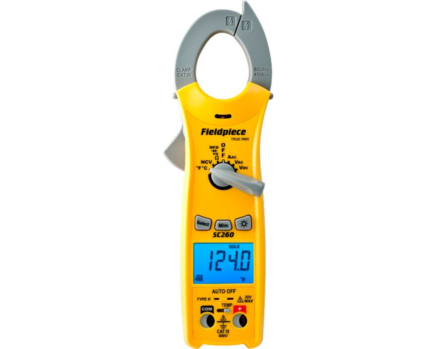 Lennox Y9237 - Fieldpiece SC260 Compact Clamp Meter with True RMS, A2L Compatible
