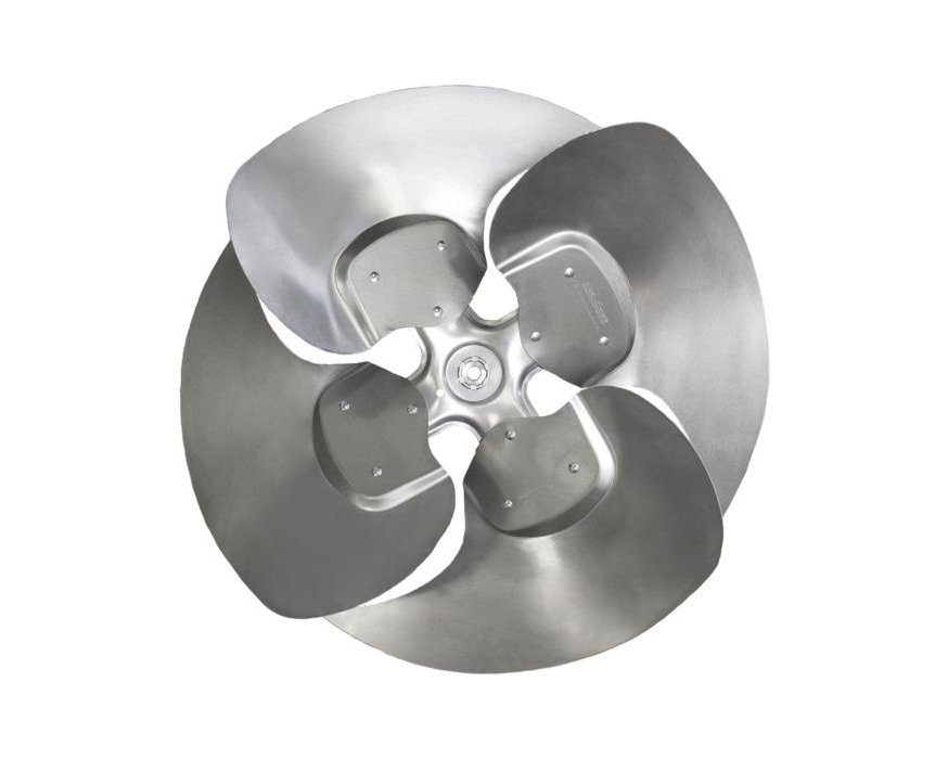 Lennox 27W59 - Revcor 100017-09, Swept Wing Fan Blade, 22" Diameter, 4-Blade, 34 Pitch, 1/2" Bore, CCW Facing Discharge