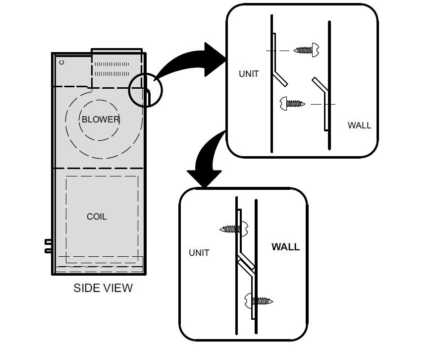 Lennox 45K30 - LB-88202A, Wall Hanging Bracket Kit, Upflow Only
