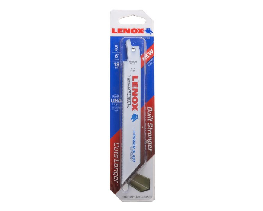Lenox Y7802 - 20566618R Metal Cutting Reciprocating Saw Blades, 5 Pack
