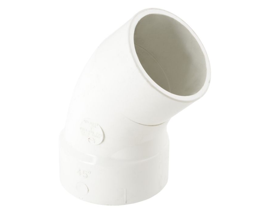 Lennox 21N01 – Schedule 40 PVC DWV 45 Degree Street Elbow, 3 Inch, Hub x Spigot