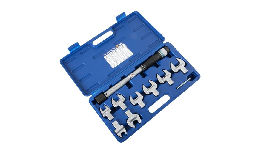 Lennox 30P80 – Yellow Jacket 60652 Torque Wrench Kit, 8 Heads, 16–29 mm, HVAC Service Tool