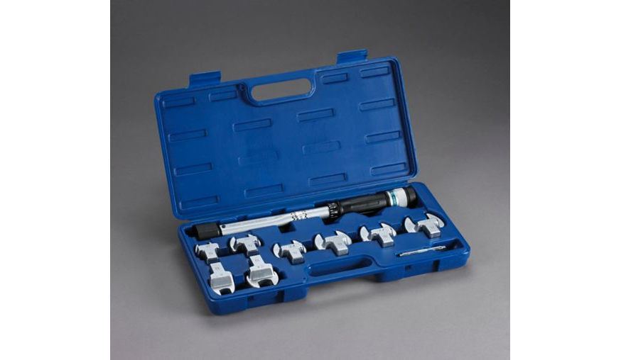 Lennox 30P80 – Yellow Jacket 60652 Torque Wrench Kit, 8 Heads, 16–29 mm, HVAC Service Tool