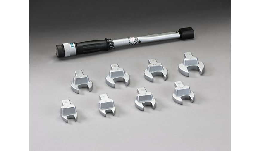 Lennox 30P80 – Yellow Jacket 60652 Torque Wrench Kit, 8 Heads, 16–29 mm, HVAC Service Tool
