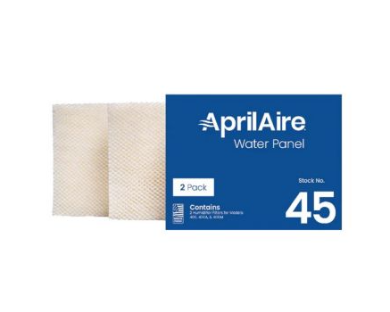 Lennox X1198 – AprilAire 45 Replacement Humidifier Water Panel, 10 x 12-3/4 x 1-3/4 Inch, 2-Pack, OEM Evaporator Pad