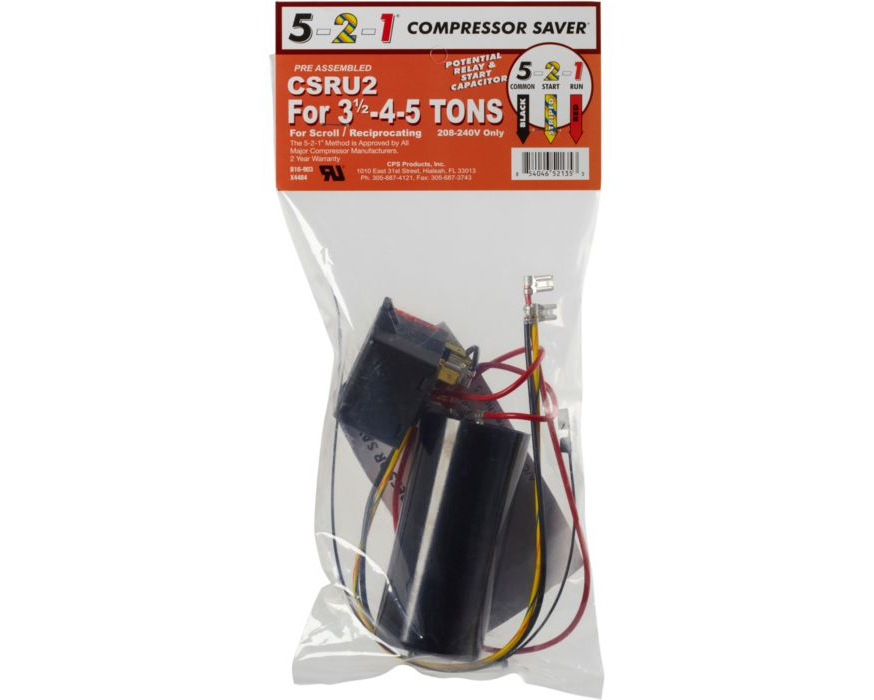 Lennox X4484 – CPS CSRU2 5-2-1 Hard Start Kit, Compressor Saver for 3.5–5 Ton Air Conditioners