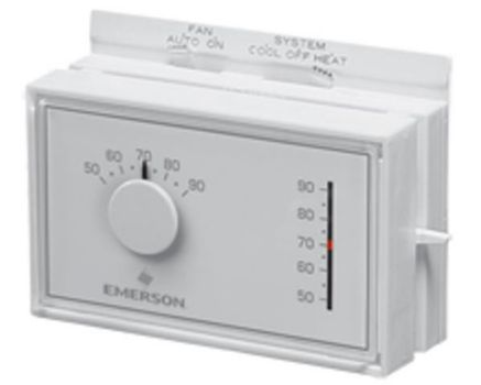 Lennox Y7758 – White-Rodgers 1F56N-444 Mechanical Thermostat, Universal 1 Heat / 1 Cool, Non-Programmable