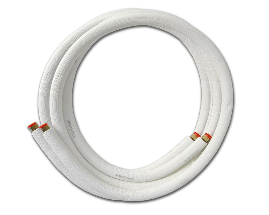 Lennox Y8173 – JMF DL04080825H EZ-PULL Insulated Lineset, 1/4″ Liquid x 1/2″ Suction, 25 ft, 1/2″ Wall, Flare Nut, White
