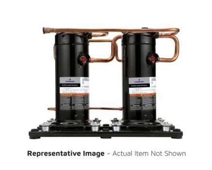 Lennox 11G93 – Lennox 612839-07 Copeland ZP61K5E-TF5-898 Tandem Scroll Compressor Assembly, 61,500 BTUH, R-410A, 200–230V, 3 Phase