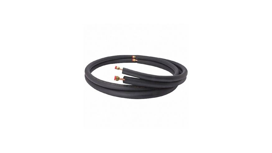 Lennox 90X51 – Cerroset 410802508139 Insulated Line Set 1/4" x 5/8" x 25 Ft with Flare Nut, 3/8" Wall, Black HVAC Mini Split Lineset