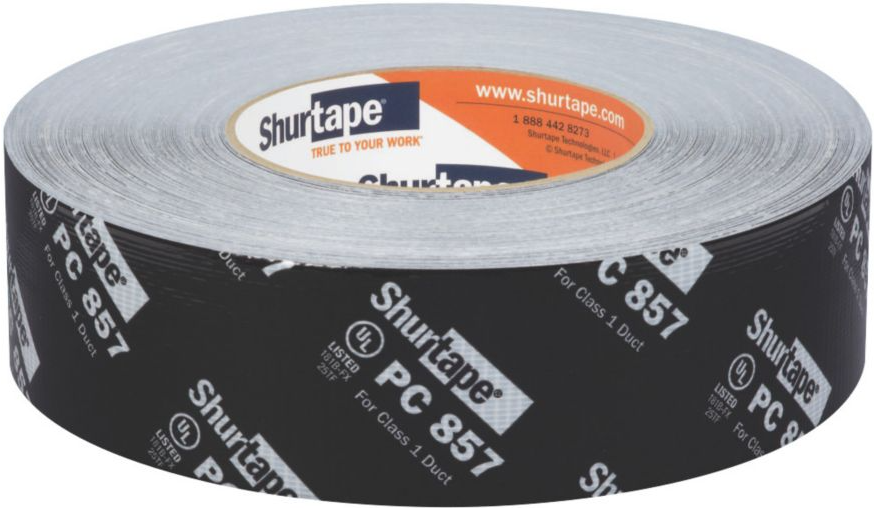 Lennox 34X01 - Shurtape 201885, PC 857 Printed Cloth Duct Tape, 2" x 60 yd., Black Printed