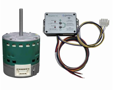 Regal 6510VUI Genteq EVERGREEN® VS, Variable Speed Blower Motor, 1 HP, 120/240 V, 1050 RPM, Reversible, 48 Frame, Interface