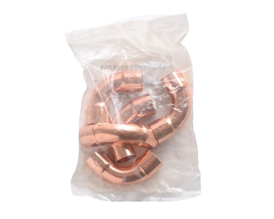 Lennox Y7079 - Copper Long Radius Elbow, 90 Deg, 5/8", C x C, 5/Pkg