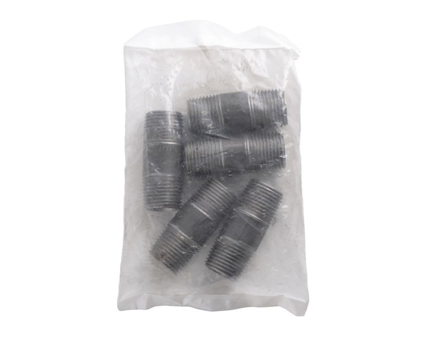 Lennox Y7322 - Black Iron Pipe Nipple, 1/2 x 2", 5/pkg