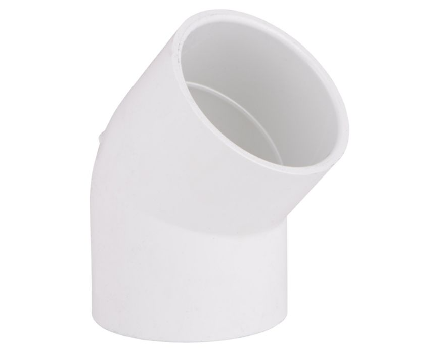 Schedule 40 PVC 45 Deg Elbow, 3 IN, Soc x Soc