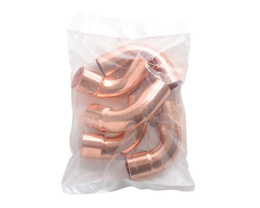 Lennox Y7064 - Copper Long Radius Street Elbow, 90 Deg, 7/8", C x C, 5/Pkg