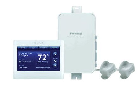 Lennox Y6955 - Honeywell THX9421R5085WW, Touchscreen Programmable Thermostat with RedLINK Duct Sensors, Heat Pump 4 Heat/2 Cool, Conventional 3 Heat/2 Cool