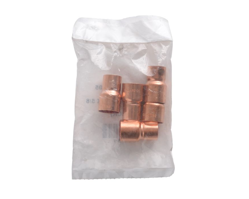 Lennox Y7081 - Copper Reducer Coupling, 3/4 x 5/8, C x C, 5/pkg