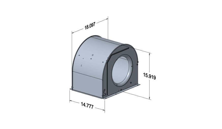 Lennox 15W80 - LB-112080C, Blower Assembly Housing, 10" x 10"
