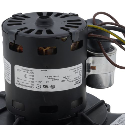 Fasco A165 - 1-Speed 3450 RPM 151 - 500 CFM Draft Inducer Motor (115V)
