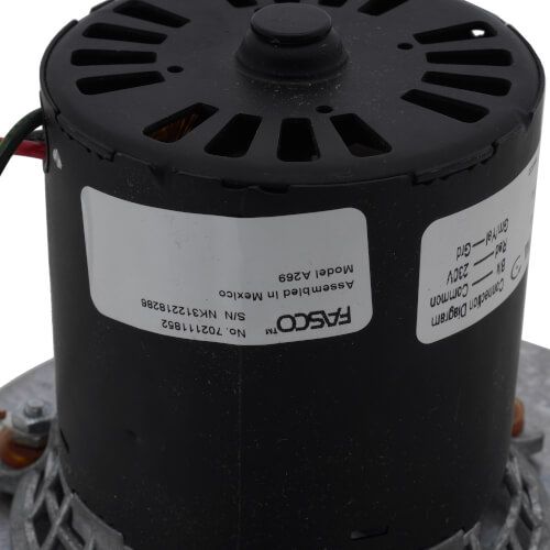 Fasco A269 - 1-Speed 2500/3000 RPM 1/35 HP Trane Inducer Motor (208/230V)