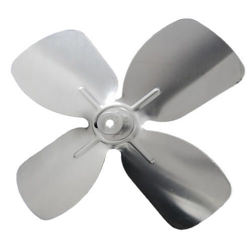 Packard A61470 - 6" Aluminum 4 Blade, 1/4" Bore CW Intake Hub Fan Blade