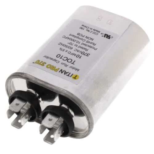 Titan Pro TOC10 - 10 MFD Oval Motor Run Capacitor (370V)