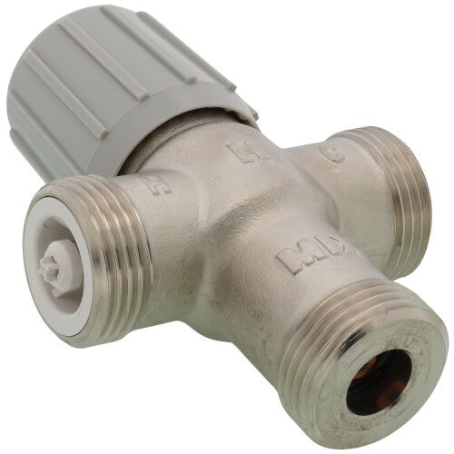 Resideo Braukmann AM100-US-1LF - 1/2" Lead Free Union Sweat Mixing Valve, 70-145F