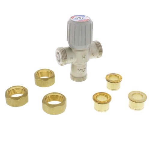 Resideo Braukmann AM101-US-1LF - 3/4" Sweat Union Mixing Valve (LF)