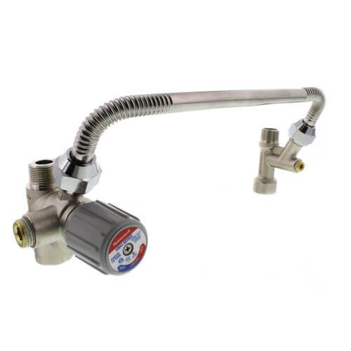 Resideo Braukmann AMX302TLF - Directconnect water Heater kit including valve tee And 11 flex connector (low lead)