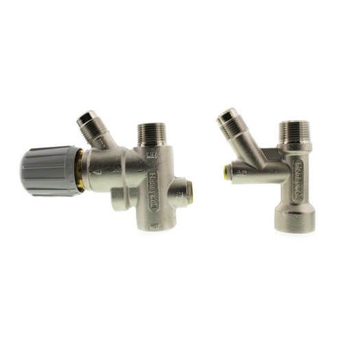Resideo Braukmann AMX302TLF - Directconnect water Heater kit including valve tee And 11 flex connector (low lead)