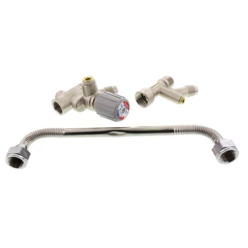 Resideo Braukmann AMX302TLF - Directconnect water Heater kit including valve tee And 11 flex connector (low lead)