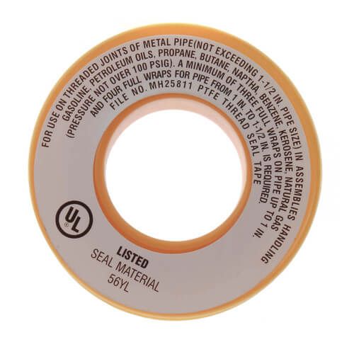 Rheem AP10358 - Thread Sealing Tape - 1/2 x 260 in., Yellow Teflon - PTFE