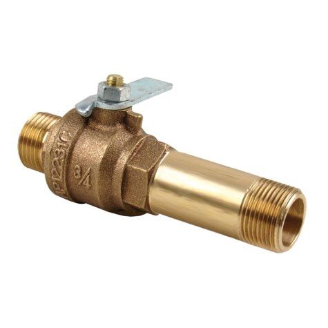 Rheem AP12231C-1 - Drain Valve for Water Heater - Lever, Brass, 6-1/8 in. length