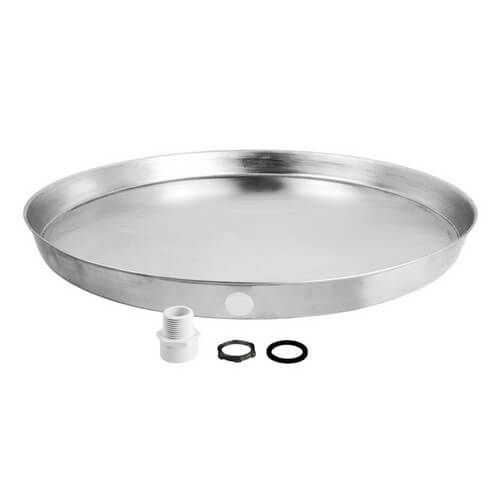 Rheem AP12939 - Water Heater Drain Pan - Aluminum, 20 x 2-1/8 in., 1 in. Drain Hole