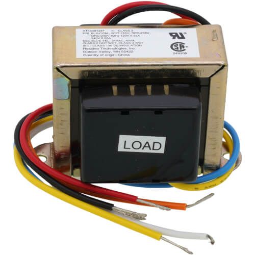 Resideo AT150B1237 - Foot Mounted 120/208/240 Vac Transformer w/ 9 in. Lead Wires w/ Plastic End Caps
