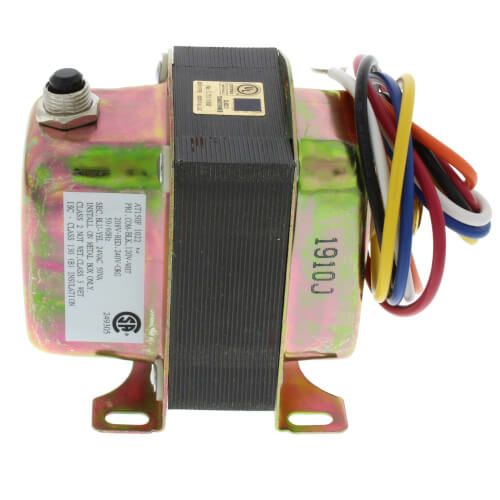Resideo AT150F1022 - Plate or Panel Mounted 120/208/240 Vac Transformer w/ 9" Lead Wires & Metal End Bells