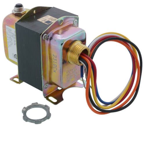 Resideo AT175F1023 - Plate or Panel Mounted 120/208/240 Vac Transformer with 9 in. Lead Wires and Metal End Bells